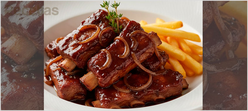 Costillas de cerdo en salsa casera